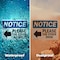 Signmission Please Use Other Door Sign With Symbol, 10 in W x Rectangle, Vinyl Decal OS-2PACK-NS-D-710-L-16362 - alternate 3